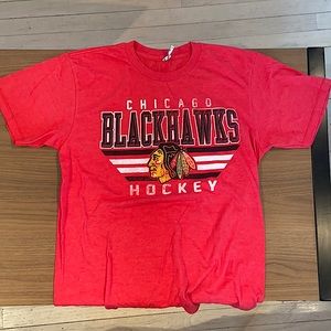 Red Blackhawks Hockey T-shirt